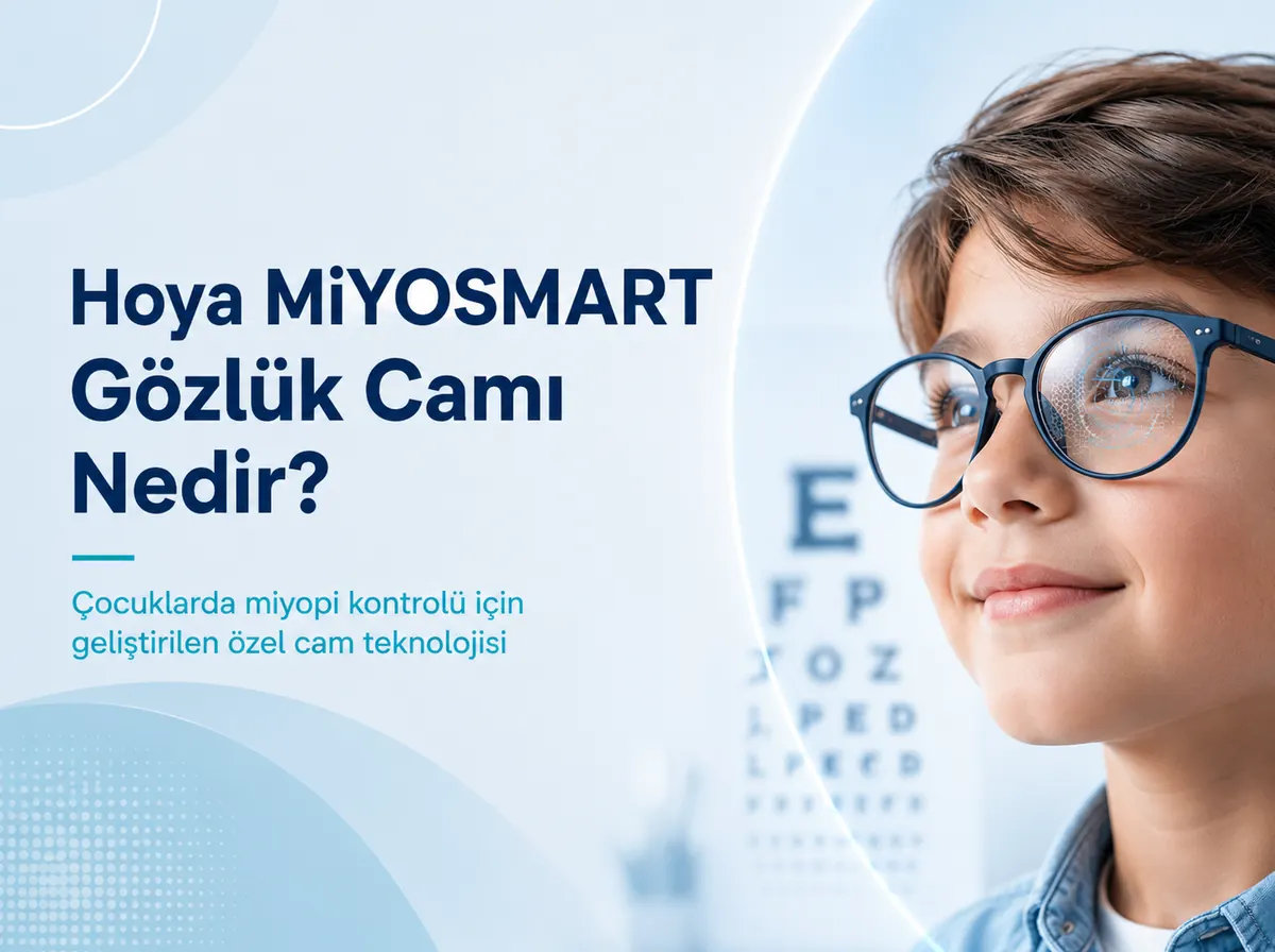 Hoya MiYOSMART Gözlük Camı Nedir? Çocuklarda Miyopi Kontrolü İçin Geliştirilen Özel Cam Teknolojisi